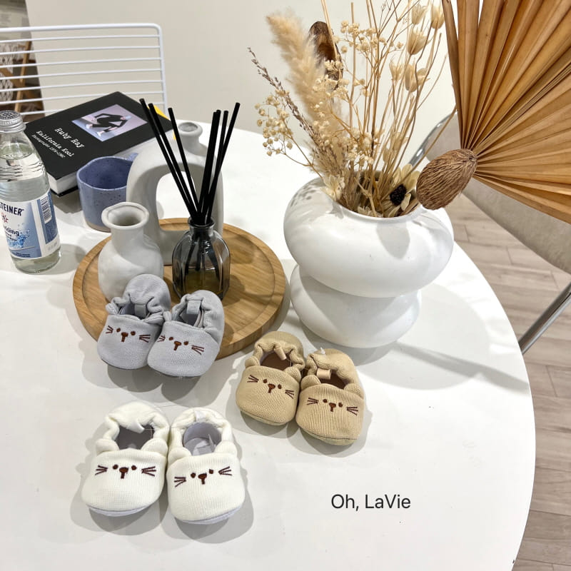 Oh lavie - Korean Baby Fashion - #babyootd - Cat Baby Shoes
