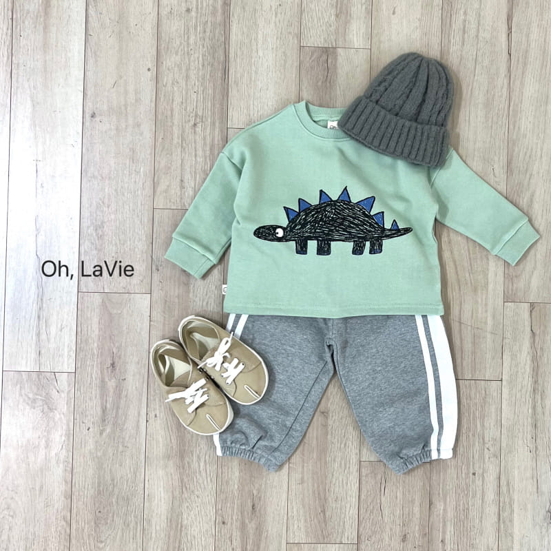 Oh lavie - Korean Children Fashion - #kidsshorts - Stegosaurus Sweatshirt - 10