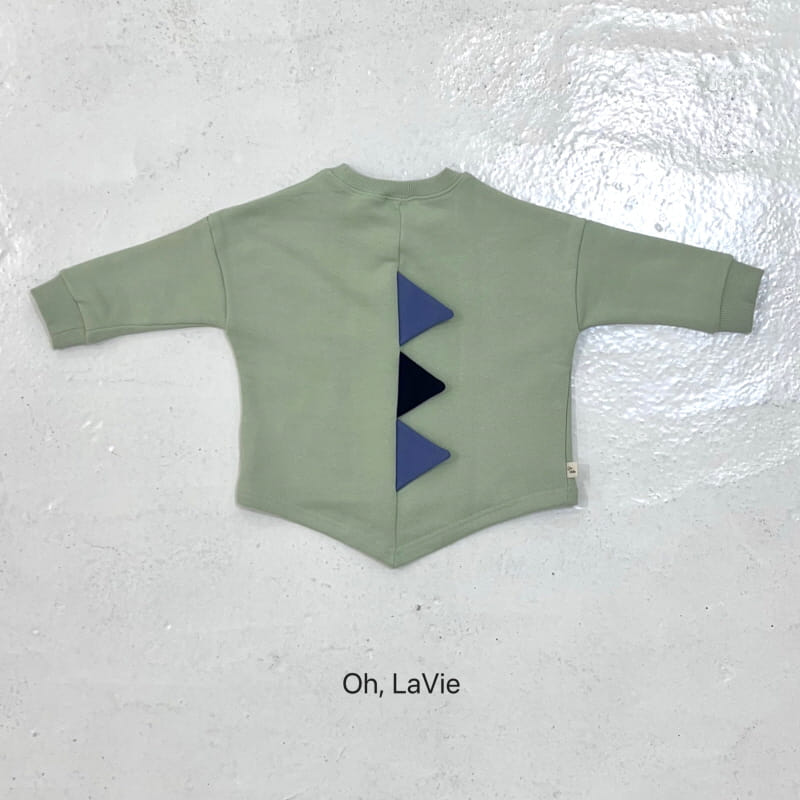 Oh lavie - Korean Children Fashion - #toddlerclothing - Stegosaurus Sweatshirt - 3