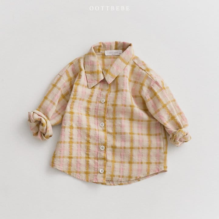 Oott Bebe - Korean Children Fashion - #kidzfashiontrend - OT Summer Check Shirt - 4