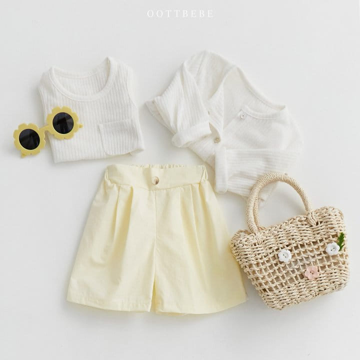 Oott Bebe - Korean Children Fashion - #childofig - Cool Linen Sleeveless Cardigan Set - 10