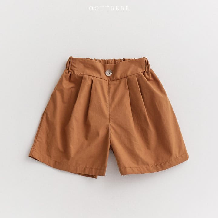 Oott Bebe - Korean Children Fashion - #childofig - Button Bermuda Pants - 9