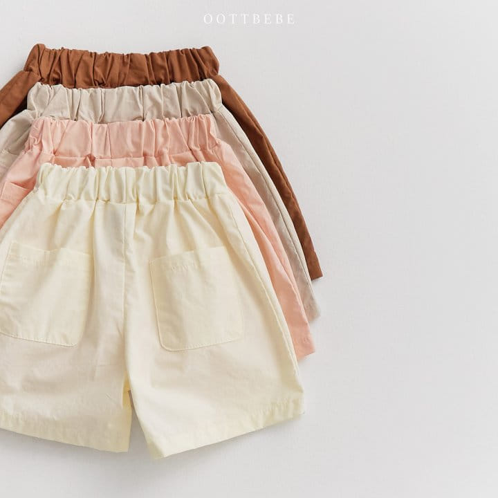 Oott Bebe - Korean Children Fashion - #childrensboutique - Button Bermuda Pants - 10