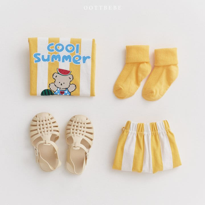 Oott Bebe - Korean Children Fashion - #fashionkids - Cool Summer Top Bottom Set - 9