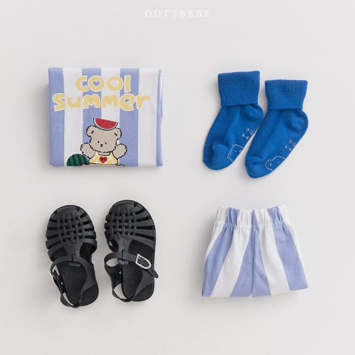 Oott Bebe - Korean Children Fashion - #kidsshorts - Cool Summer Top Bottom Set - 10