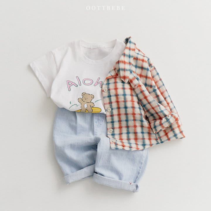 Oott Bebe - Korean Children Fashion - #kidzfashiontrend - OT Pintuck Denim Pants - 2
