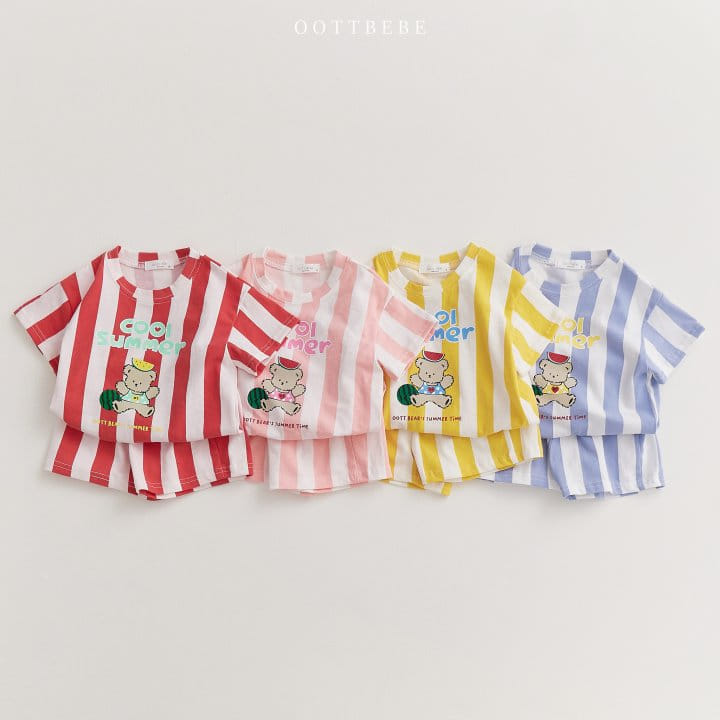 Oott Bebe - Korean Children Fashion - #magicofchildhood - Cool Summer Top Bottom Set