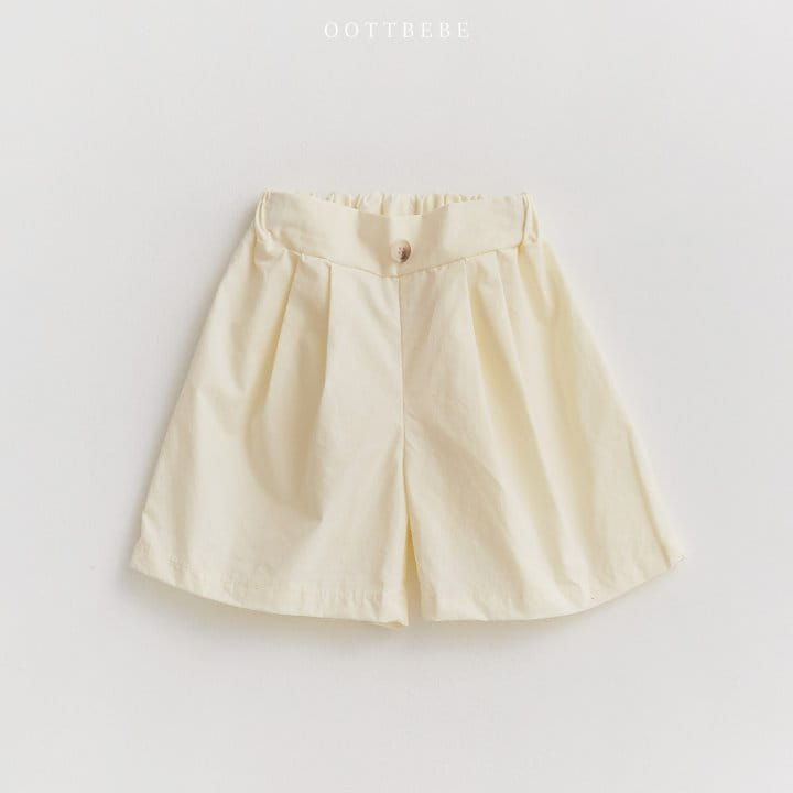 Oott Bebe - Korean Children Fashion - #todddlerfashion - Button Bermuda Pants - 6