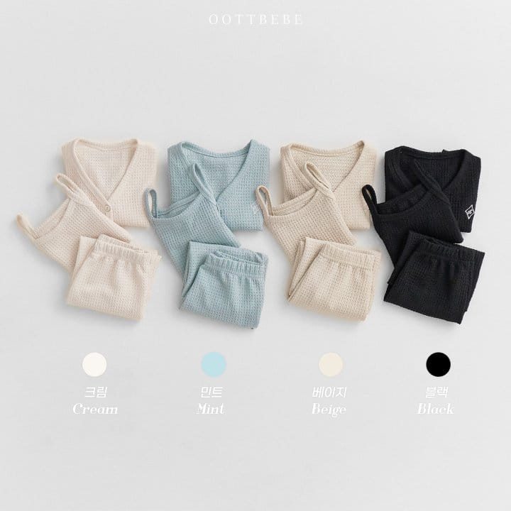 Oott Bebe - Korean Children Fashion - #toddlerclothing - Yoru Jacquard 3 Type Set - 6