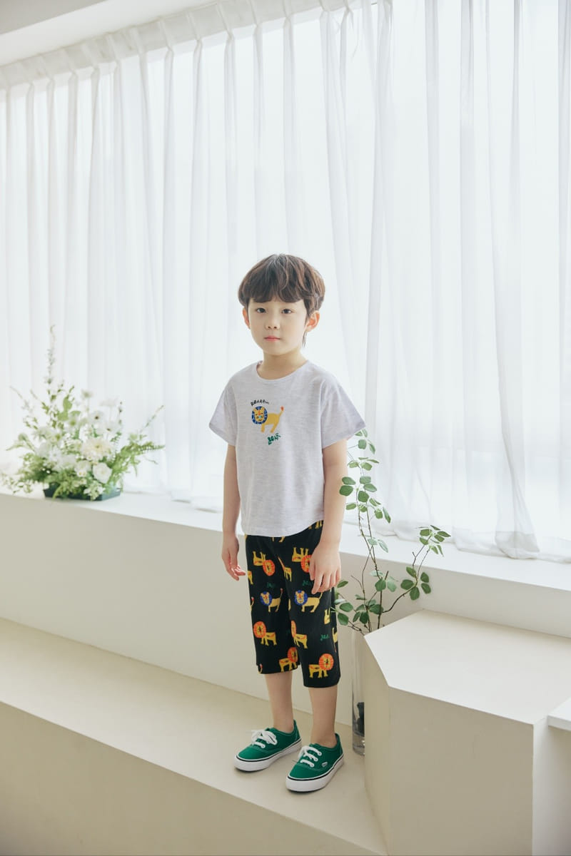 Orange Mom - Korean Children Fashion - #Kfashion4kids - Lion Wrinkle Pants - 5