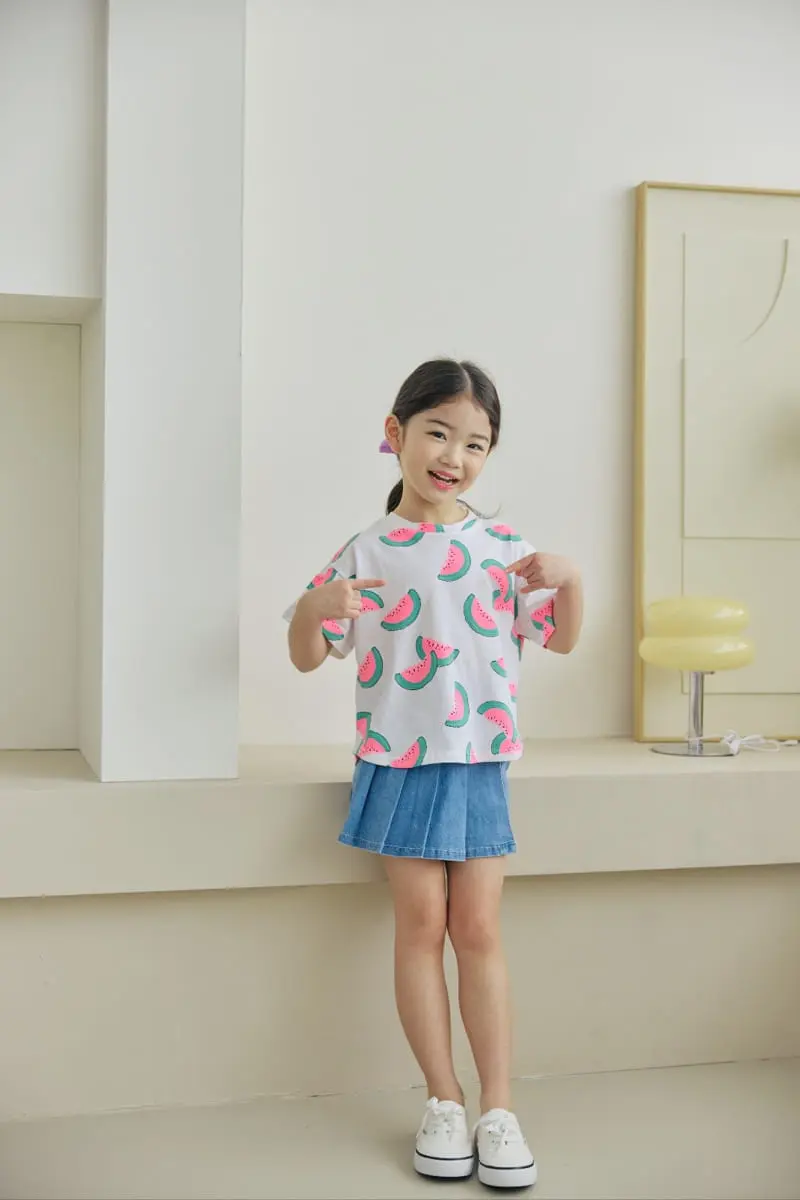 Orange Mom - Korean Children Fashion - #kidzfashiontrend - Watermelon Tee - 4