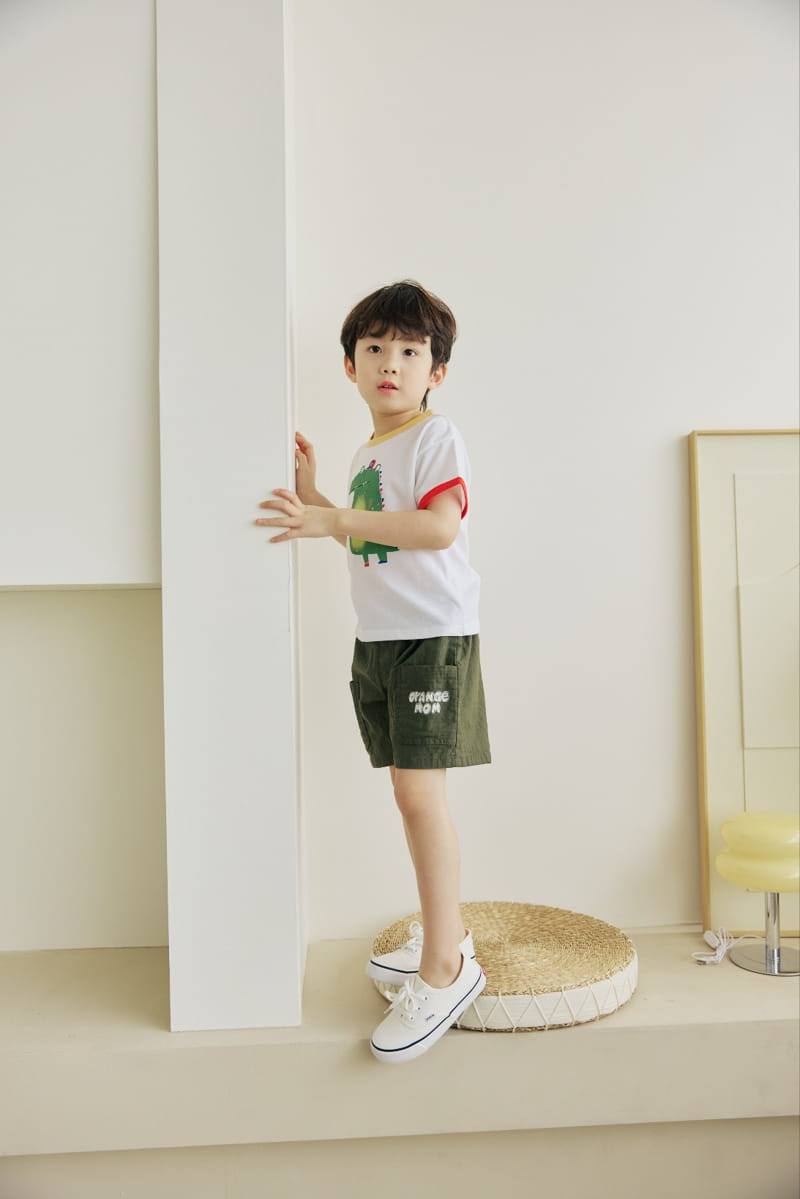 Orange Mom - Korean Children Fashion - #Kfashion4kids - Crocodile Color Tee - 2