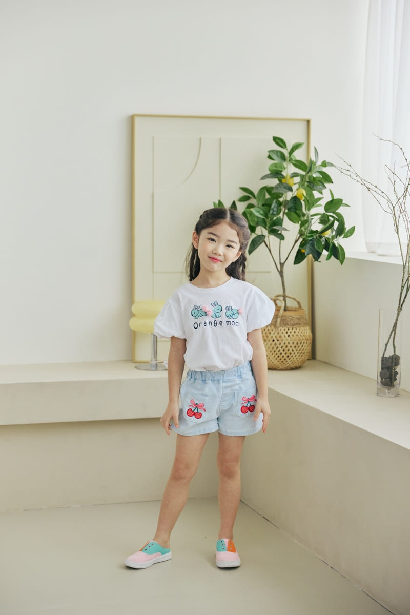 Orange Mom - Korean Children Fashion - #kidzfashiontrend - Rabbit Bell Tee - 4