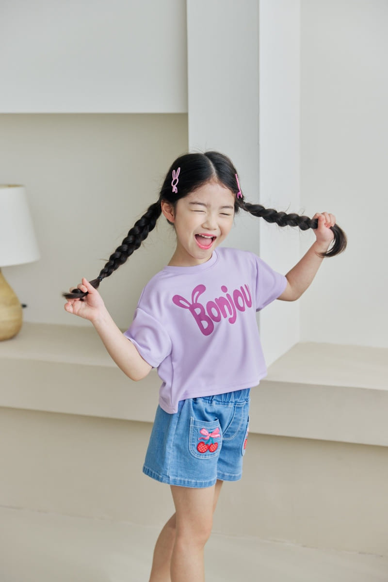 Orange Mom - Korean Children Fashion - #Kfashion4kids - Rabbit Ear Crop Shirt - 3