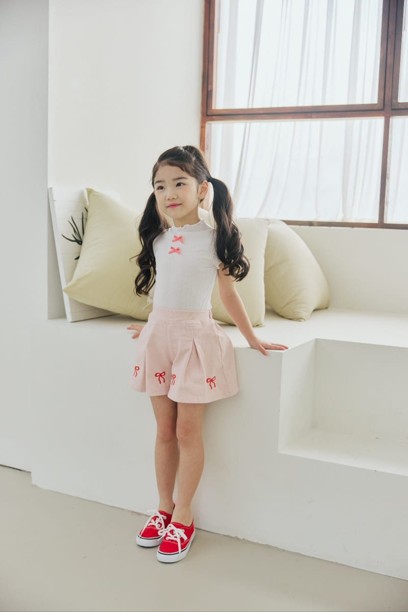 Orange Mom - Korean Children Fashion - #childofig - Intalock Ribbion Tee - 5