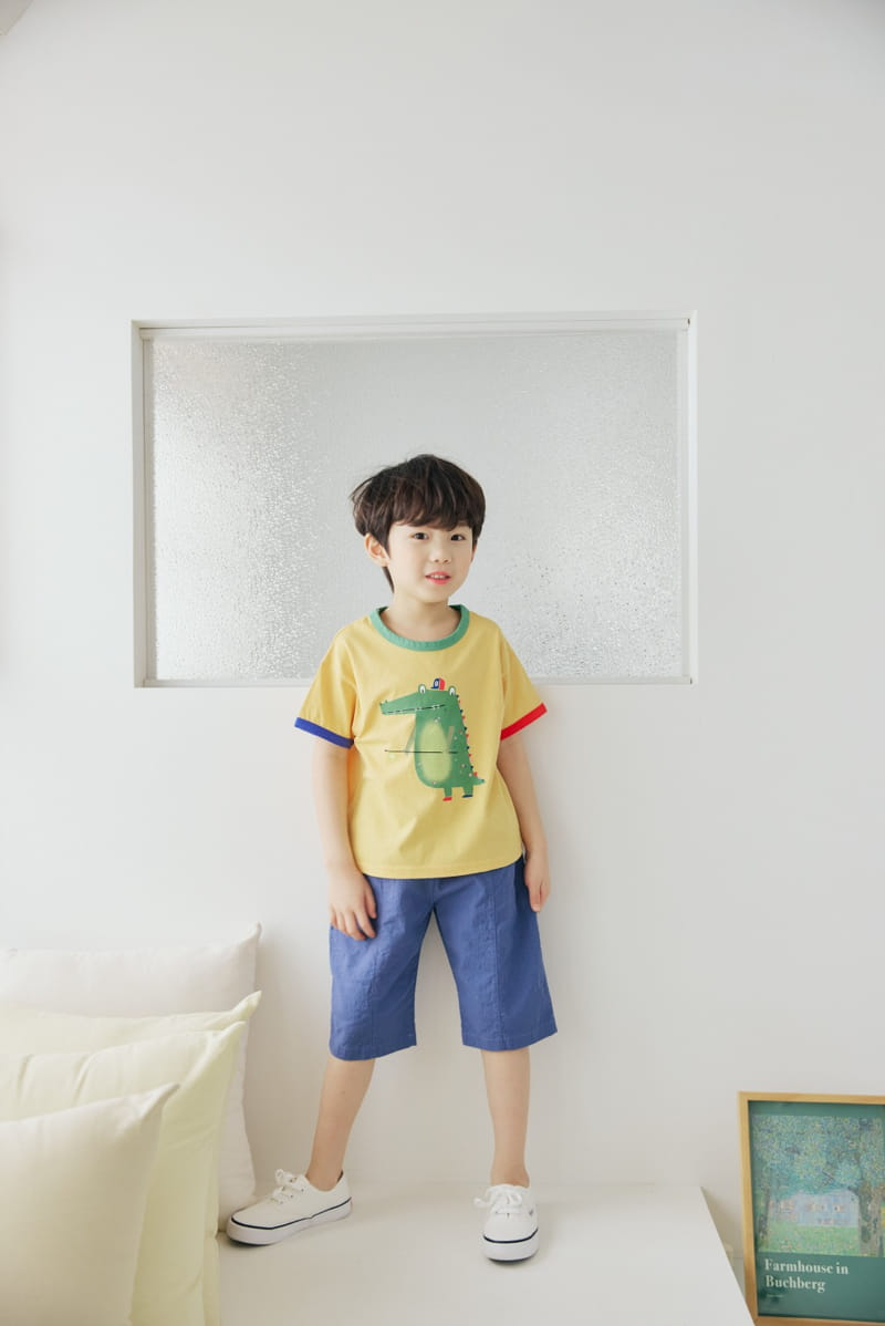 Orange Mom - Korean Children Fashion - #childofig - Crocodile Color Tee - 7
