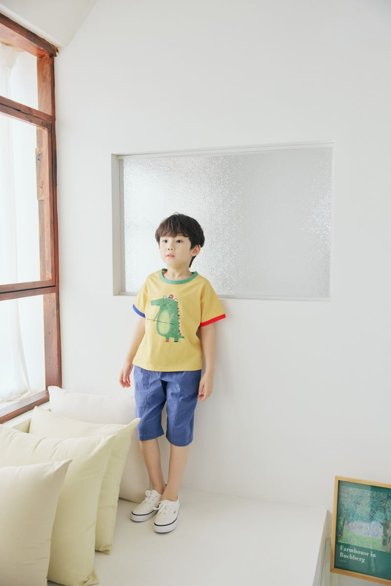 Orange Mom - Korean Children Fashion - #childofig - Crocodile Color Tee - 8