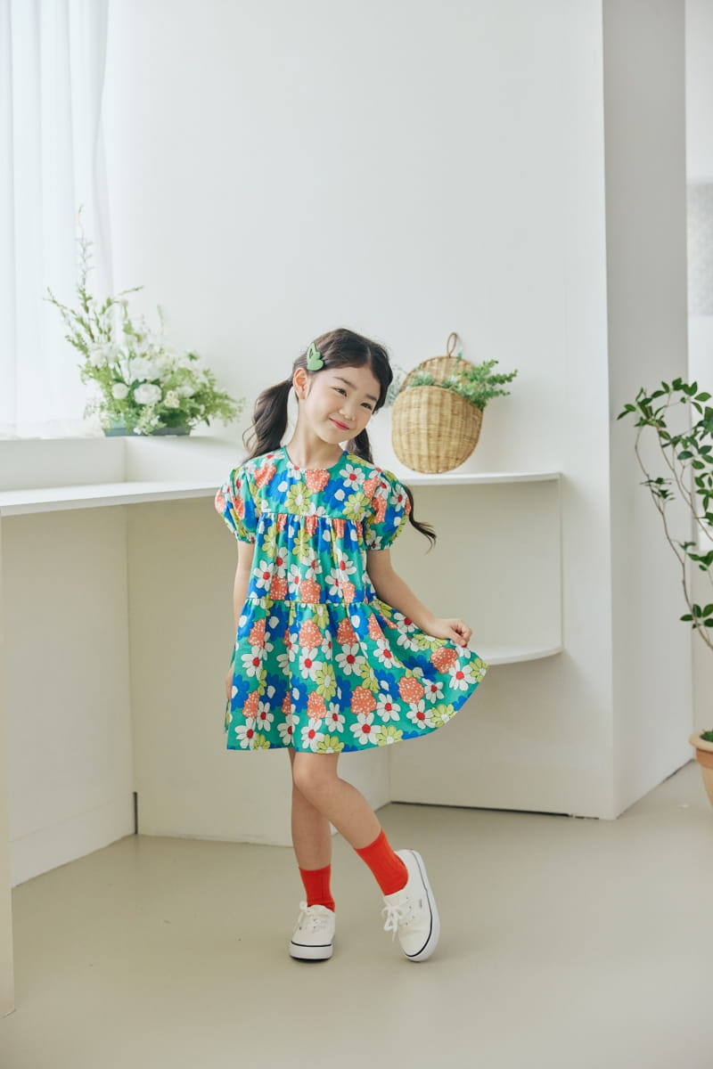 Orange Mom - Korean Children Fashion - #childrensboutique - Shirring One-Piece