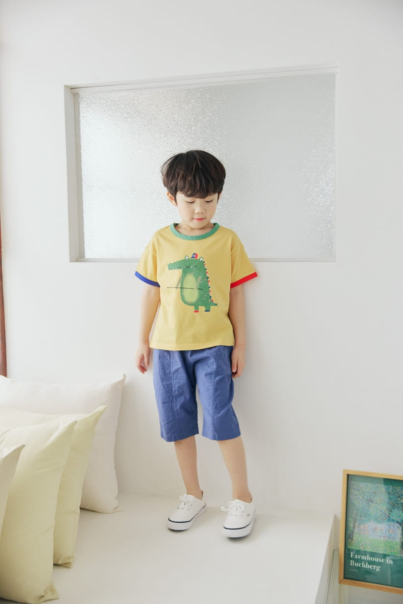 Orange Mom - Korean Children Fashion - #childrensboutique - Crocodile Color Tee - 9