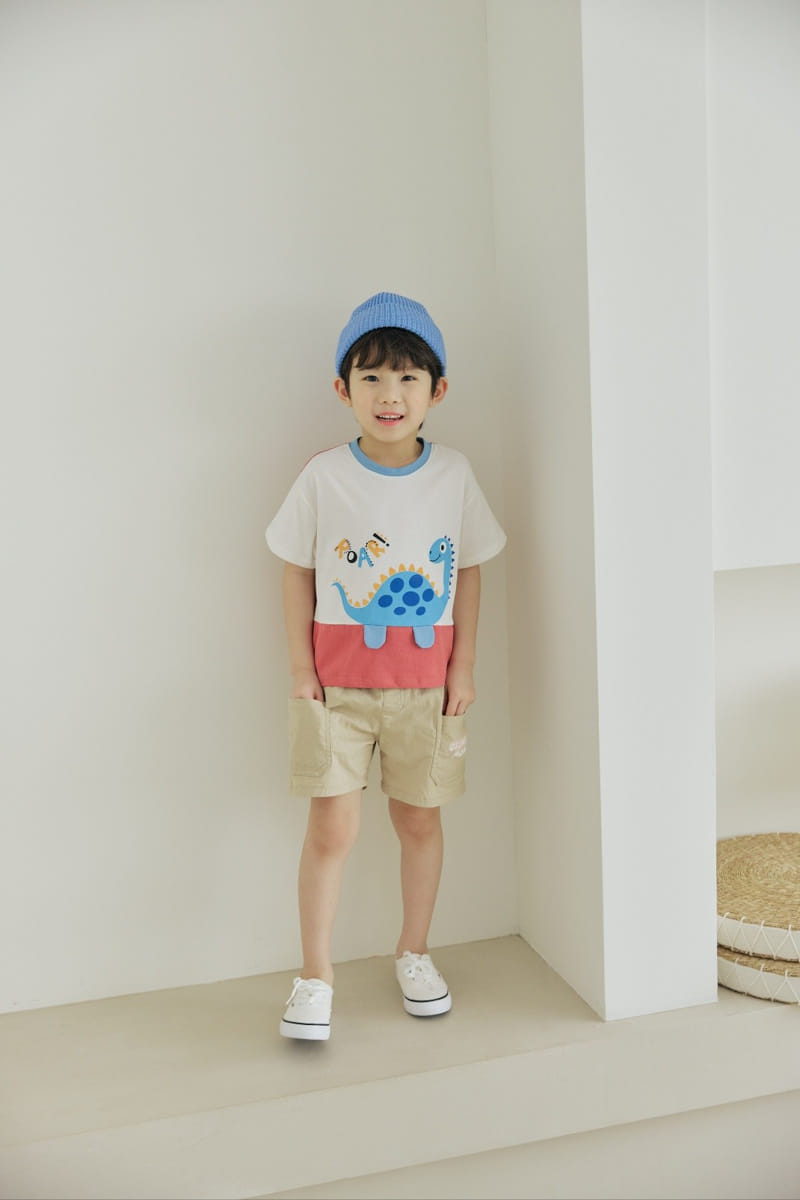 Orange Mom - Korean Children Fashion - #designkidswear - Solid Dino Tee - 8