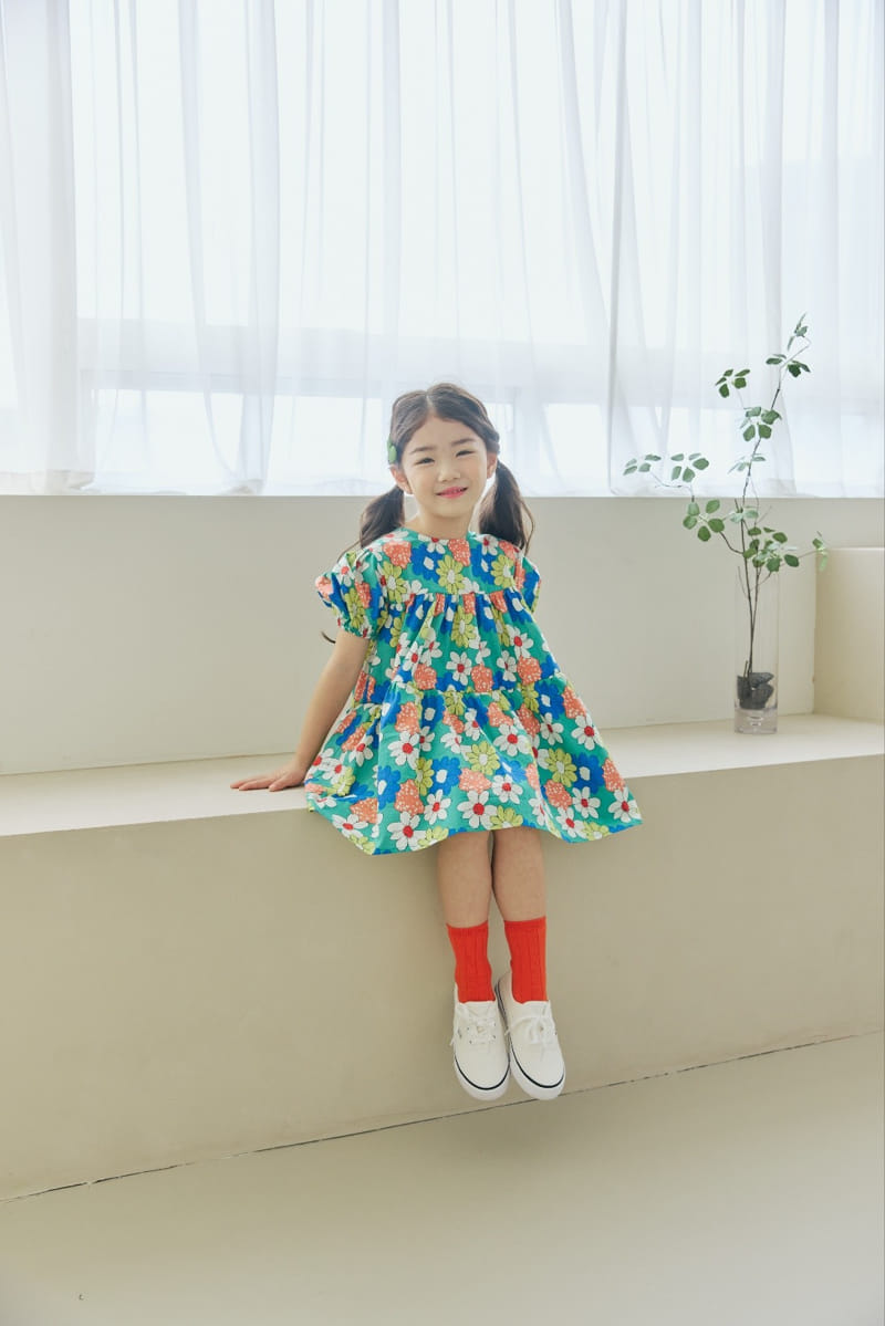 Orange Mom - Korean Children Fashion - #designkidswear - Shirring One-Piece - 2