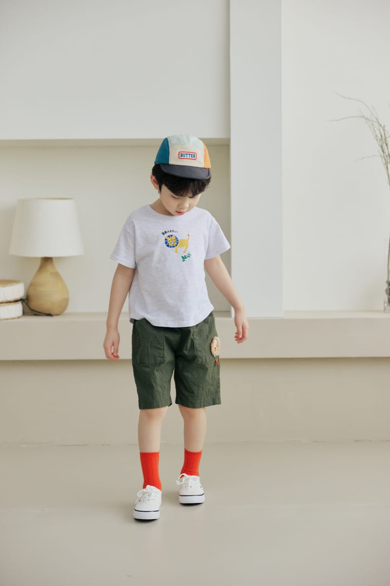 Orange Mom - Korean Children Fashion - #designkidswear - Lion Paint Tee - 5