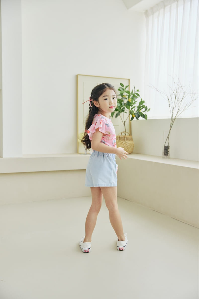 Orange Mom - Korean Children Fashion - #discoveringself - Cherry Paint Tee - 11