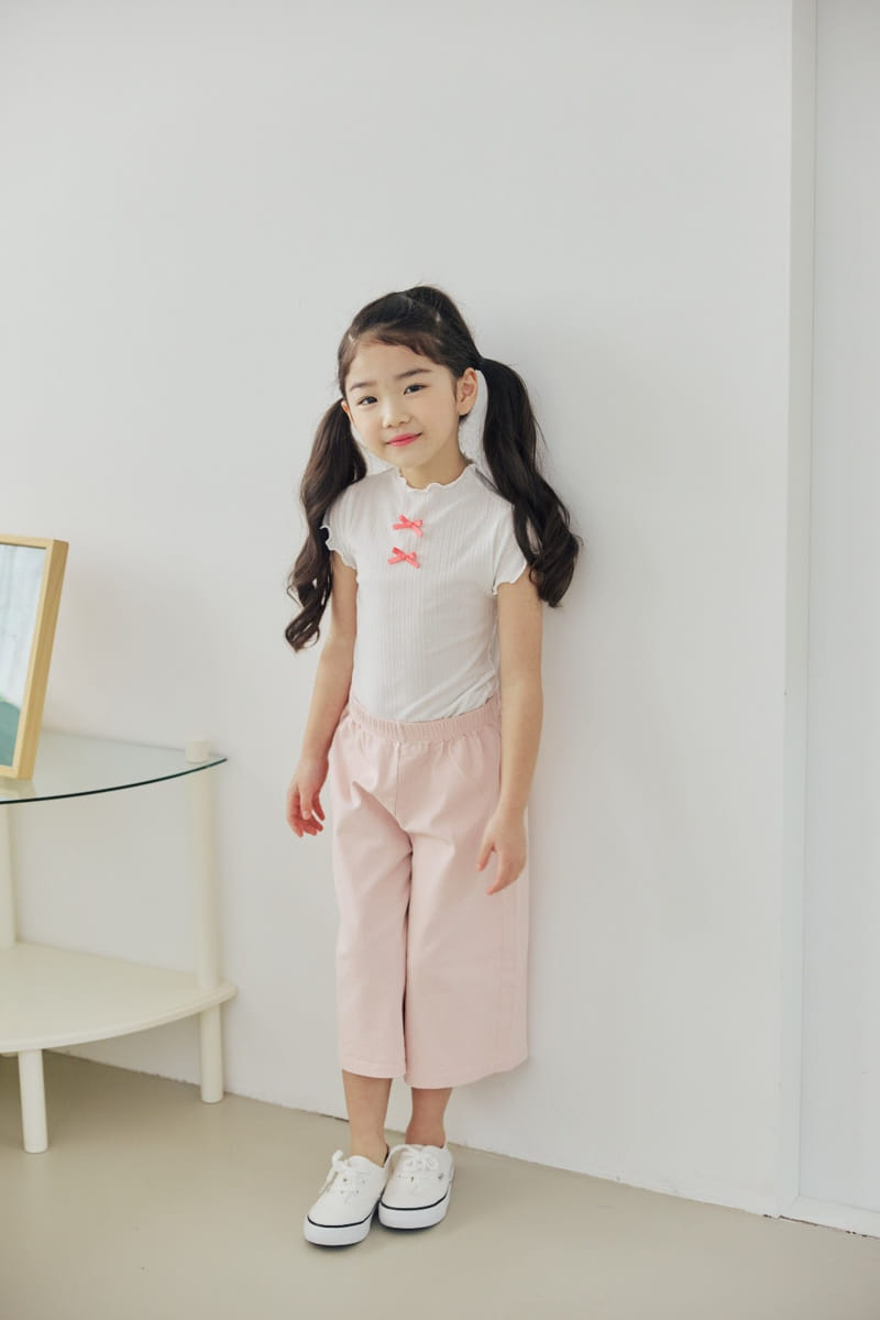 Orange Mom - Korean Children Fashion - #discoveringself - Intalock Ribbion Tee - 8