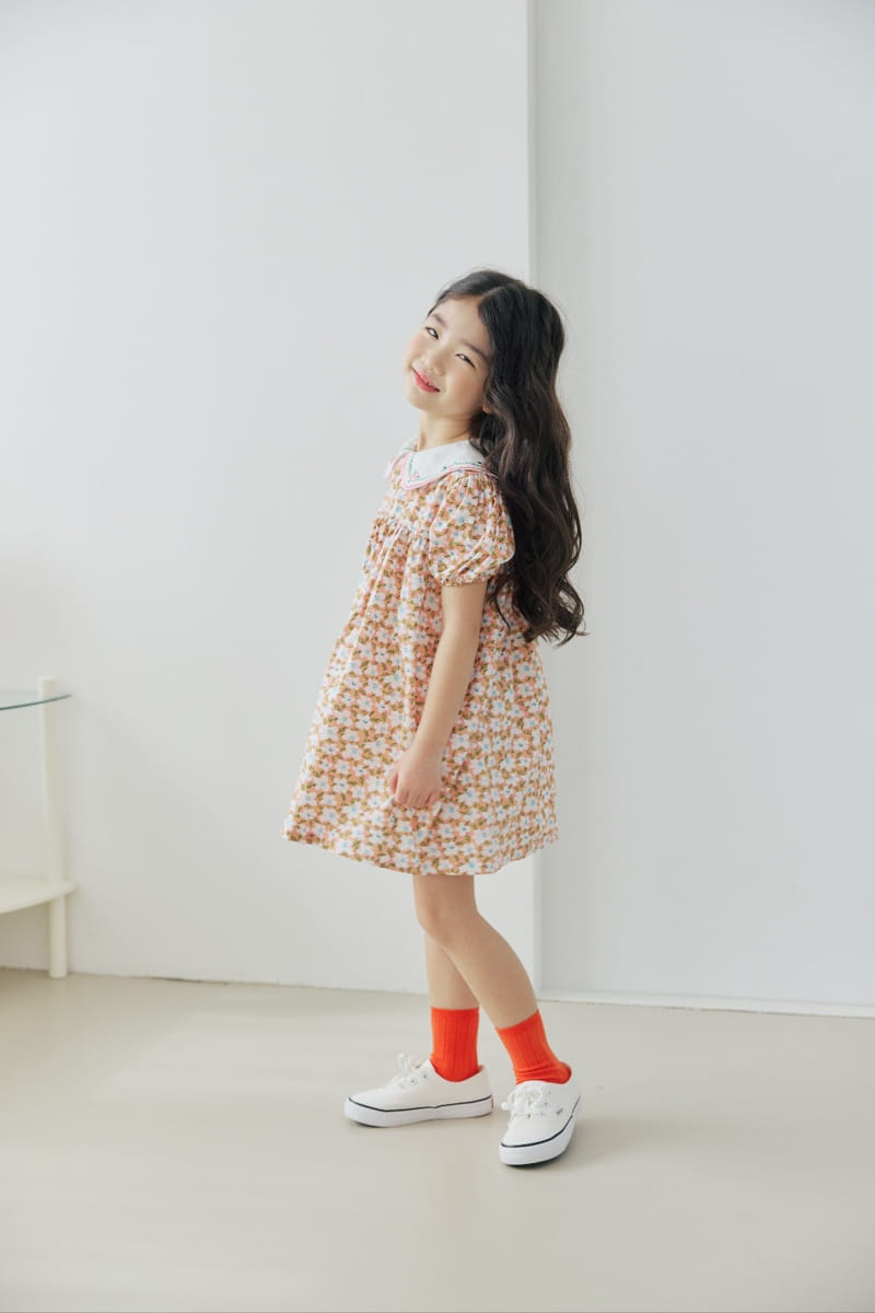Orange Mom - Korean Children Fashion - #discoveringself - Eri Embroidery One-Piece - 5