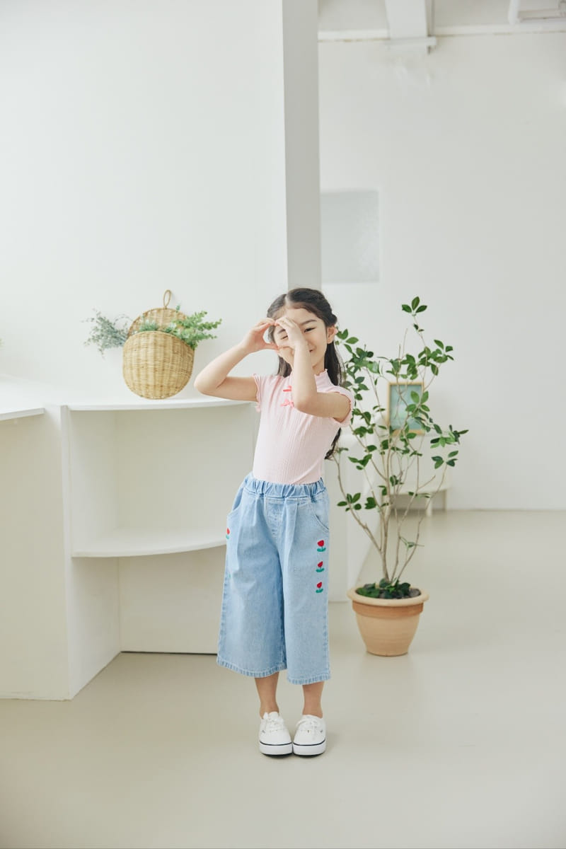 Orange Mom - Korean Children Fashion - #designkidswear - Tulip Wide Pants - 4