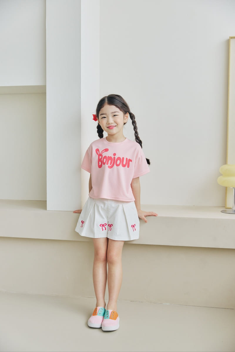 Orange Mom - Korean Children Fashion - #discoveringself - Ribbon Wrinkle Skirt Pants - 3