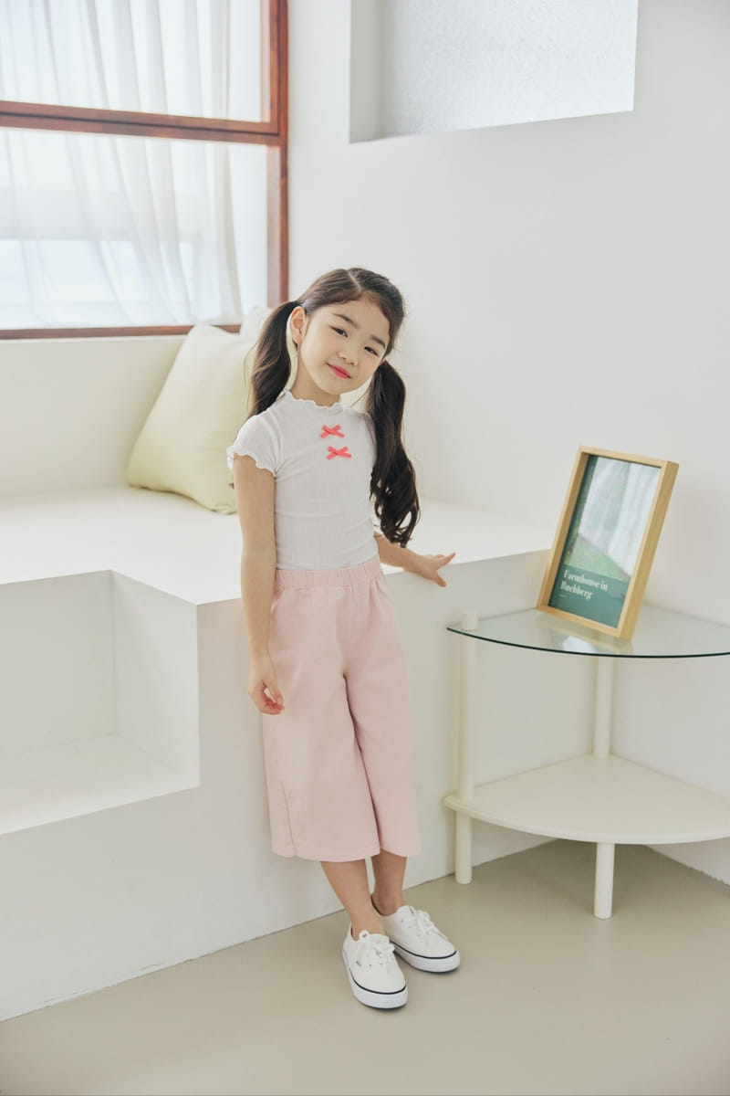 Orange Mom - Korean Children Fashion - #fashionkids - Intalock Ribbion Tee - 9