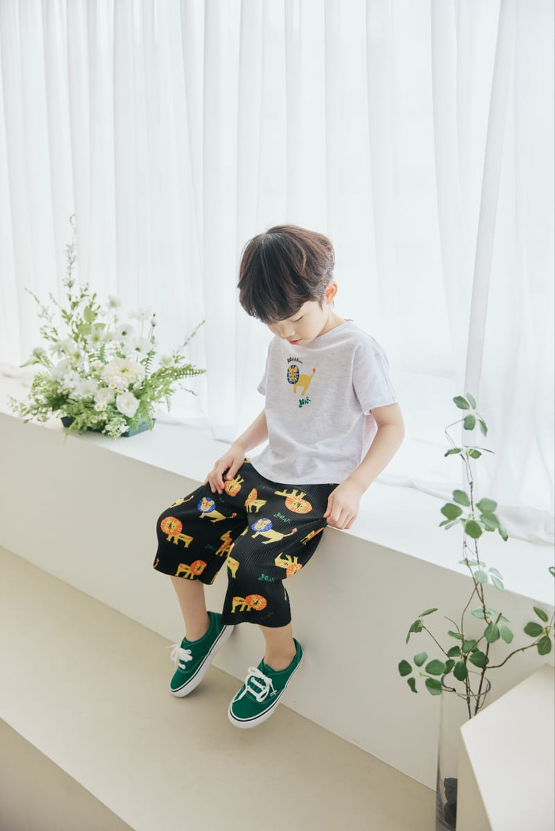 Orange Mom - Korean Children Fashion - #fashionkids - Lion Wrinkle Pants