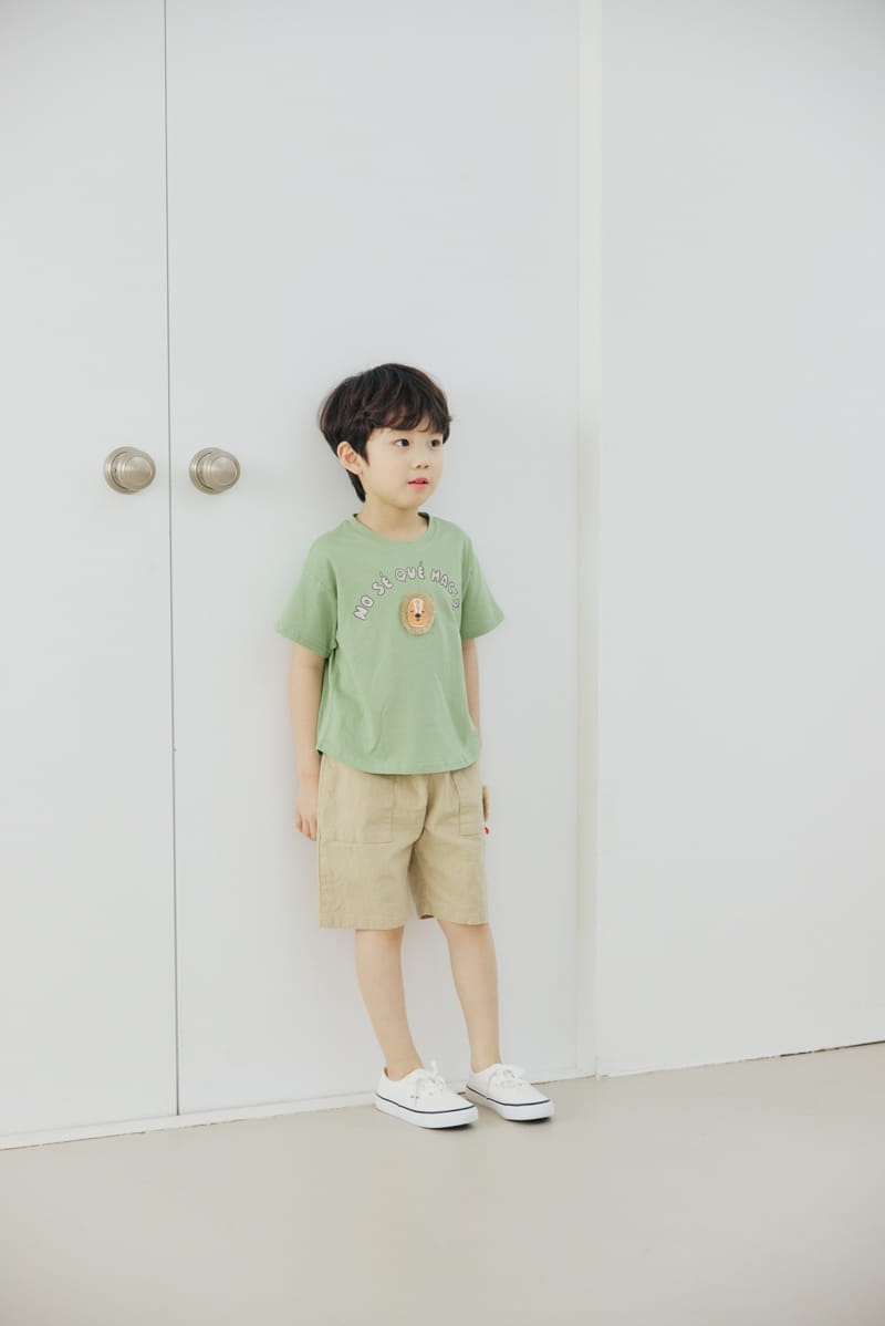Orange Mom - Korean Children Fashion - #fashionkids - Lion Motive Tee - 8