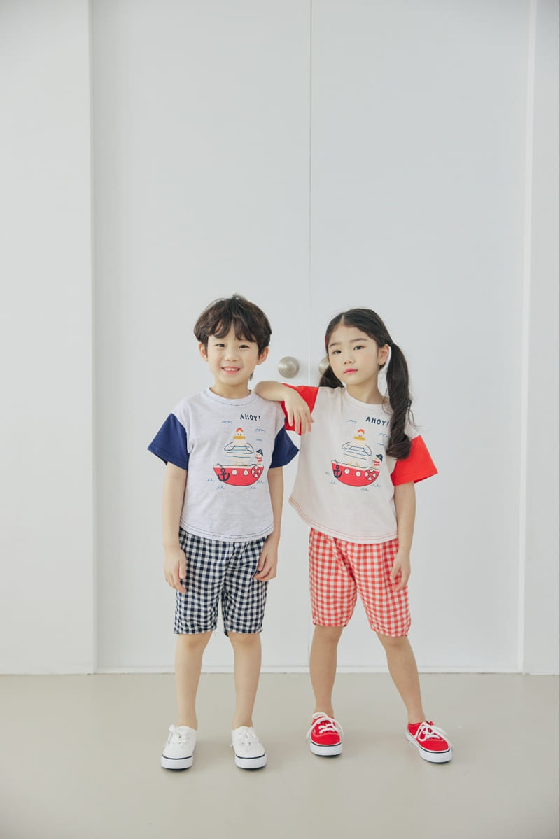 Orange Mom - Korean Children Fashion - #fashionkids - Marine Tee - 3