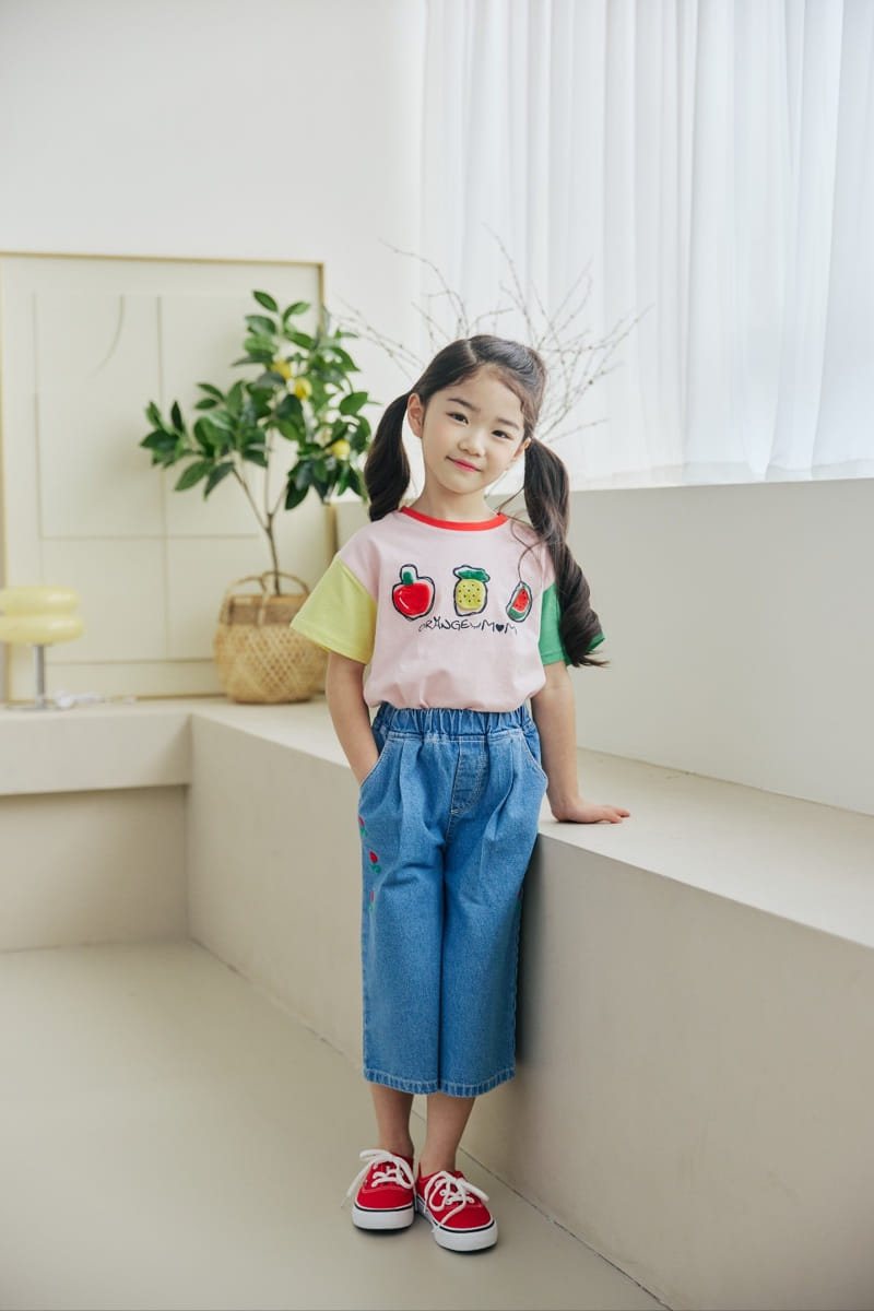 Orange Mom - Korean Children Fashion - #fashionkids - Fruit Tee - 2
