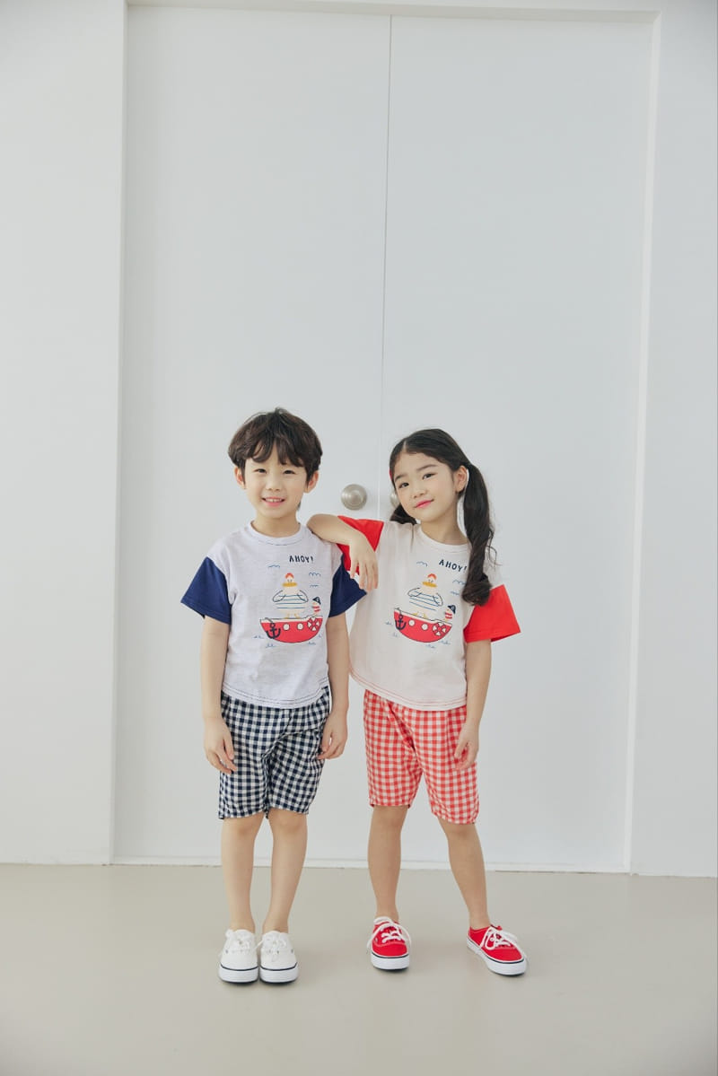 Orange Mom - Korean Children Fashion - #fashionkids - Marine Tee - 4