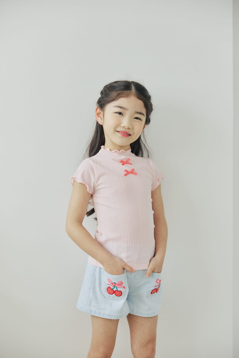 Orange Mom - Korean Children Fashion - #kidsstore - Intalock Ribbion Tee - 11