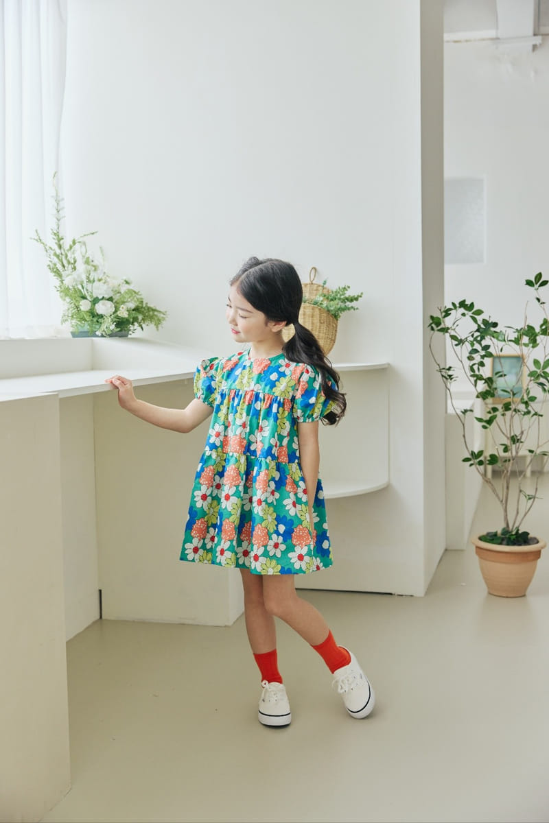 Orange Mom - Korean Children Fashion - #kidsstore - Shirring One-Piece - 6