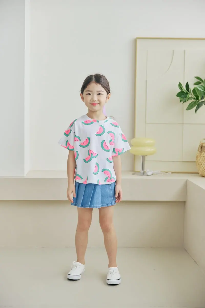 Orange Mom - Korean Children Fashion - #kidsstore - Watermelon Tee - 2