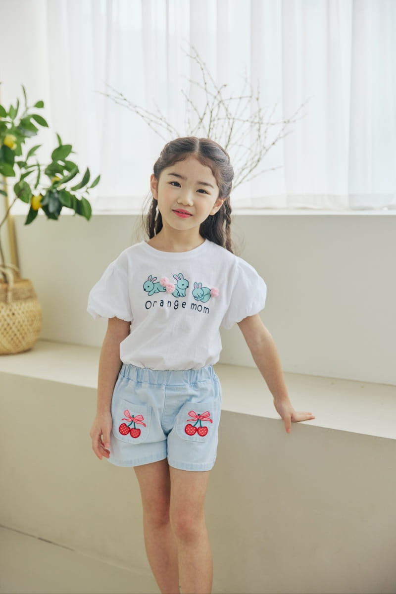 Orange Mom - Korean Children Fashion - #kidsstore - Rabbit Bell Tee - 2
