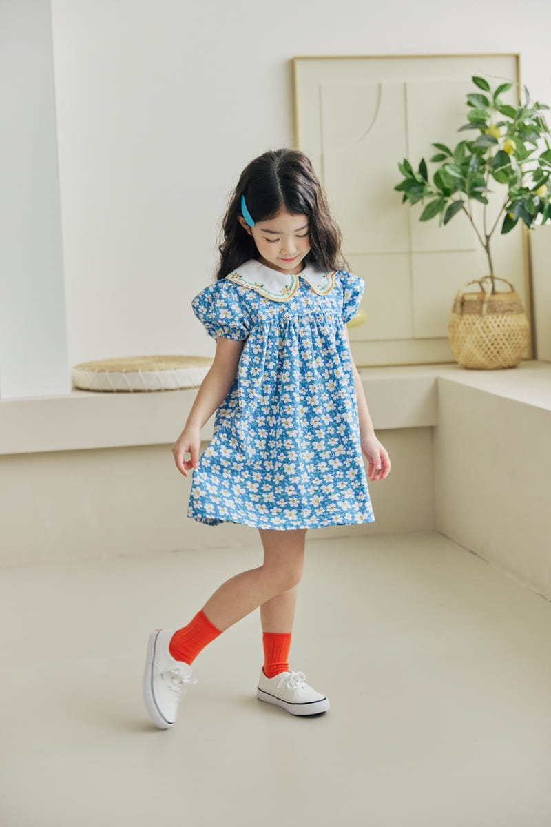 Orange Mom - Korean Children Fashion - #kidzfashiontrend - Eri Embroidery One-Piece - 9