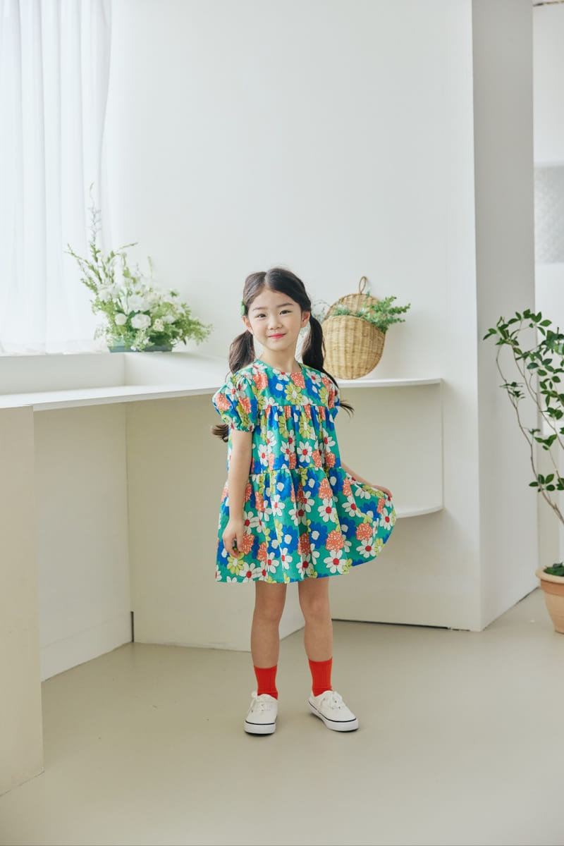 Orange Mom - Korean Children Fashion - #kidzfashiontrend - Shirring One-Piece - 7