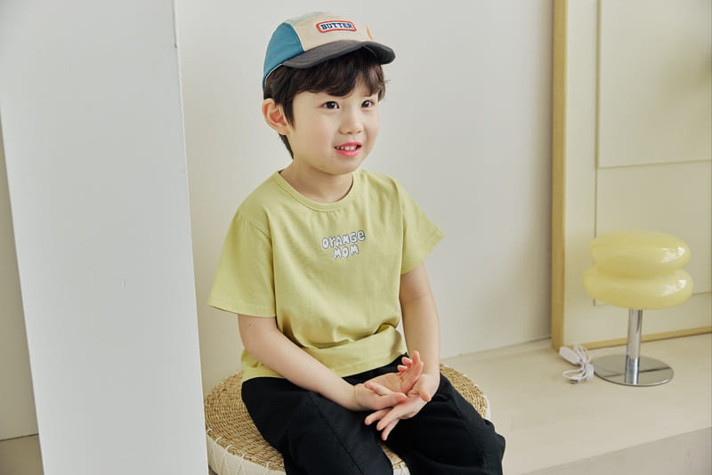 Orange Mom - Korean Children Fashion - #kidzfashiontrend - Orange Mom Single Tee - 2