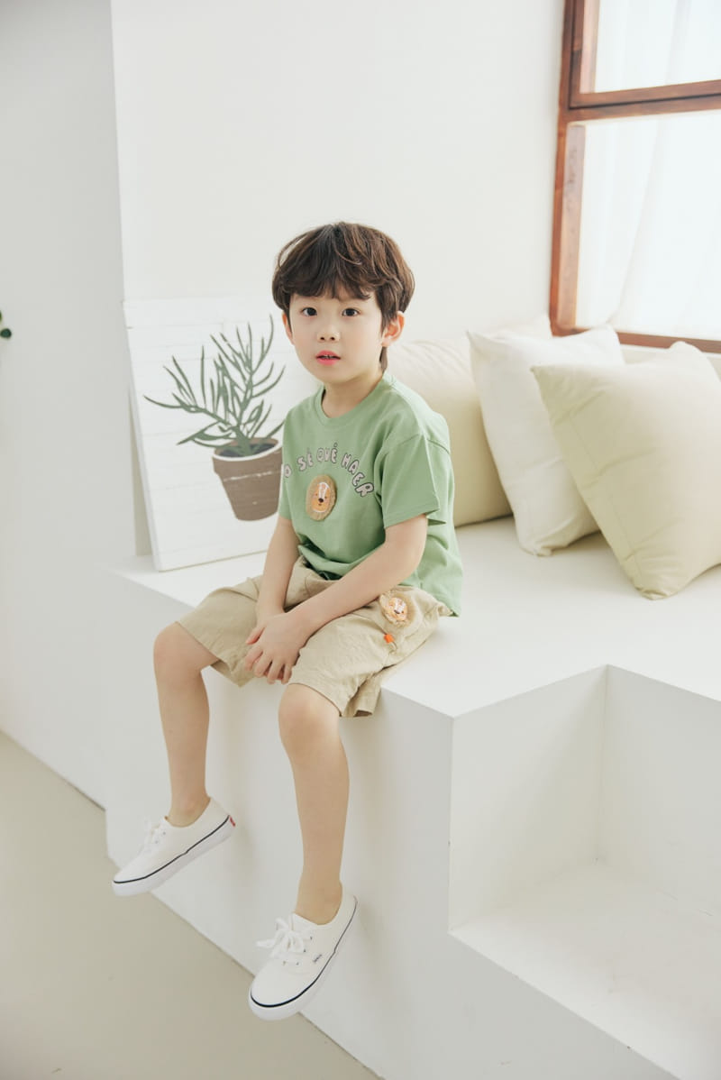 Orange Mom - Korean Children Fashion - #kidzfashiontrend - Lion Motive Tee - 11