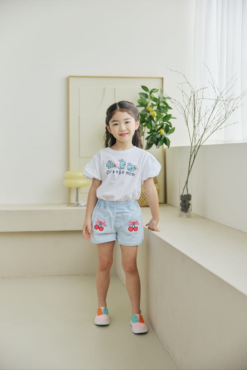 Orange Mom - Korean Children Fashion - #kidzfashiontrend - Rabbit Bell Tee - 3