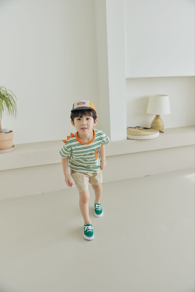 Orange Mom - Korean Children Fashion - #littlefashionista - ST Dino Tee - 2