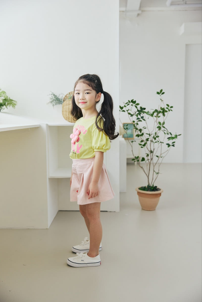 Orange Mom - Korean Children Fashion - #littlefashionista - Ribbon Wrinkle Skirt Pants - 9