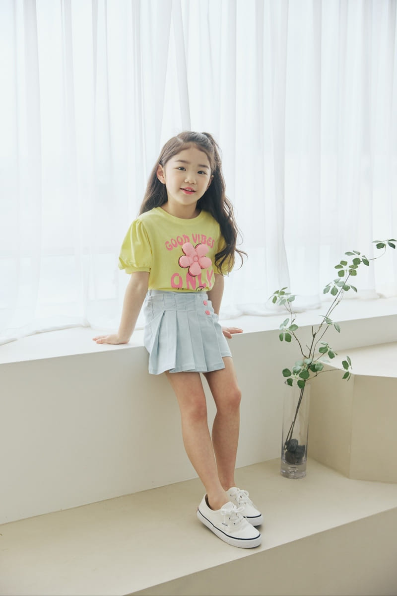 Orange Mom - Korean Children Fashion - #littlefashionista - Balloon Flower Shirt - 7