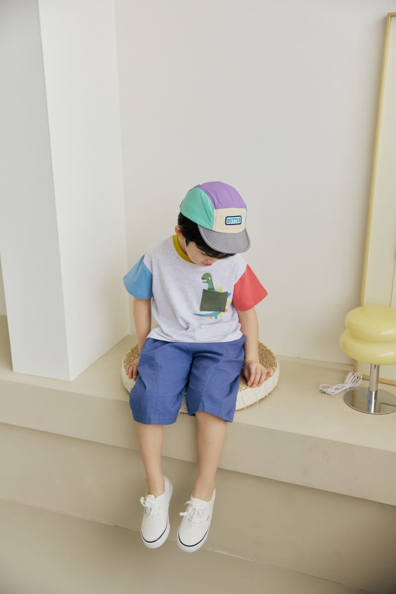 Orange Mom - Korean Children Fashion - #littlefashionista - Pocket Dino Tee - 6